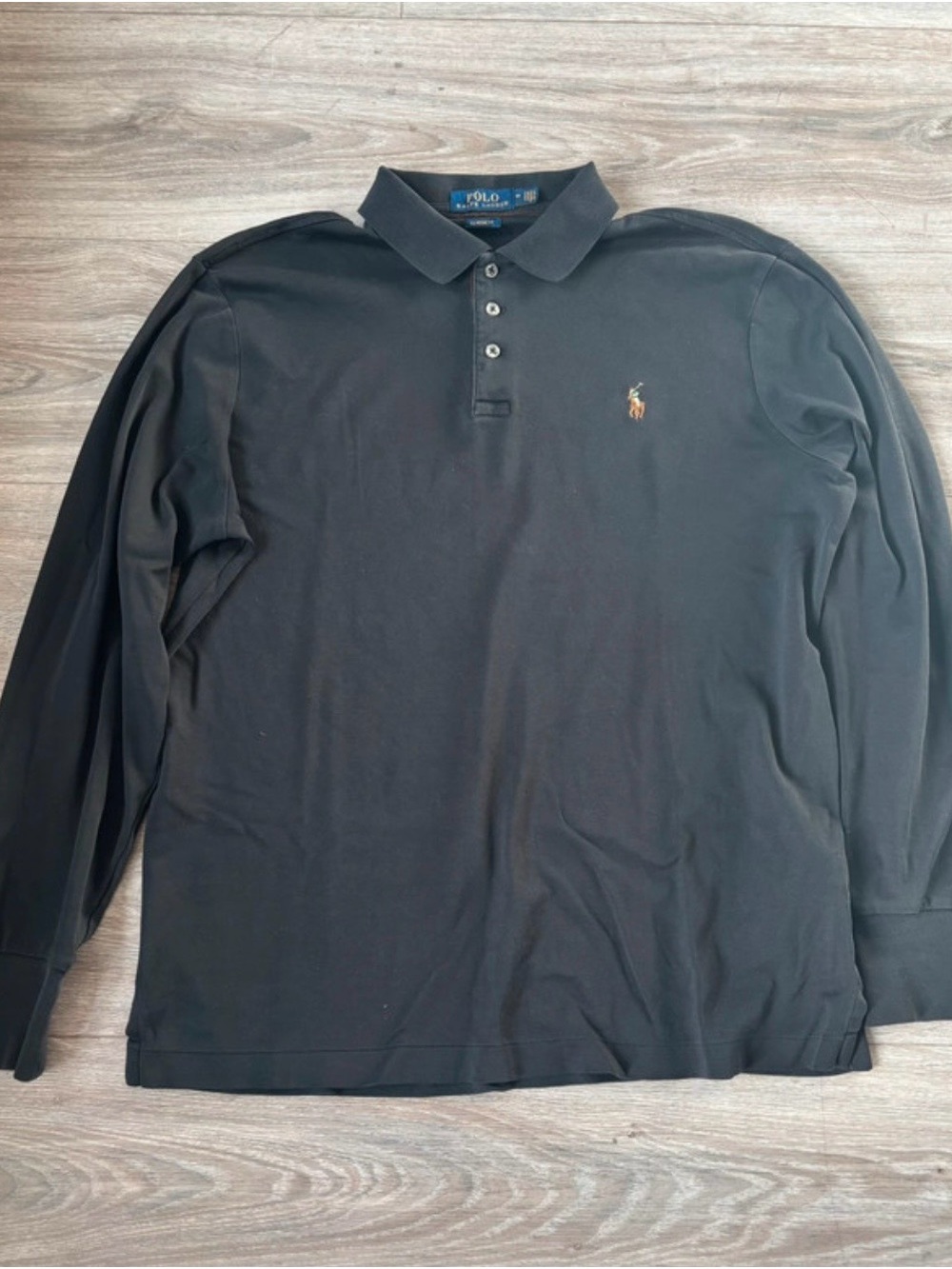 Ralph Lauren Polo Black Long-Sleeve Shirt